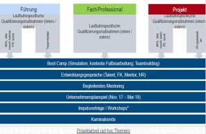 Schematische Darstellung des Talentprogramms der Firma SMA