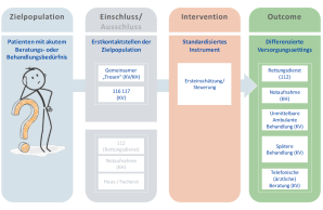 Zeigt eine Übersicht über die Intervention im Projekt DEMAND