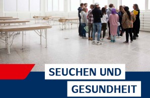 Schülerinnen und Schüler im Sektionssaal des Museums