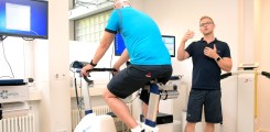 Polizei Sporttest im UKE Athleticum