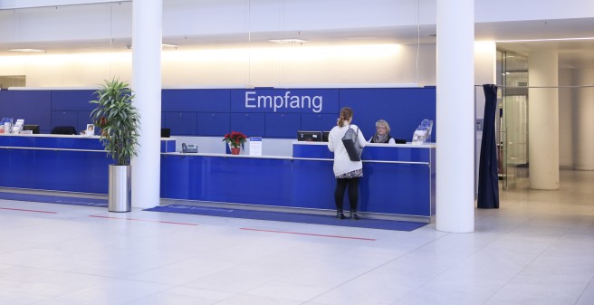 Empfang im Neuen Klinikum O10